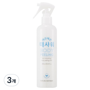 네이처리퍼블릭 매끈매끈 때샤워 바디스크럽 코튼, 300ml, 3개