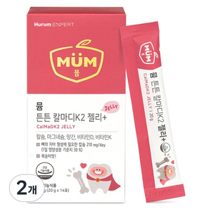 MUM 튼튼 칼마디K2 젤리+ 20g, 14회분, 2개