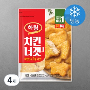 하림 치킨너겟 (냉동), 1.2kg, 4개