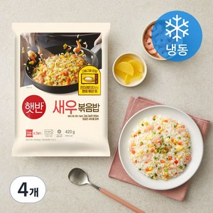 햇반 새우볶음밥 2개입 (냉동), 420g, 4개