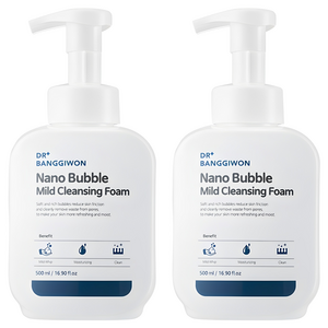 닥터방기원 나노 버블 마일드 클렌징 폼, 500ml, 2개