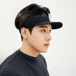 유에서무 스포츠 썬캡, 블랙, 1개