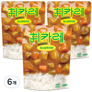 휘카레 채소듬뿍 순한맛, 6개, 210g