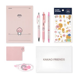 카카오프렌즈 필기 문구세트, 어피치, 1세트