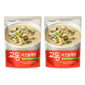 교동식품 버섯들깨탕, 500g, 2개