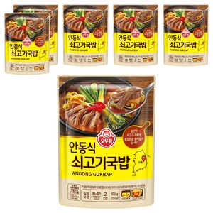 오뚜기 안동식 쇠고기국밥, 500g, 6개