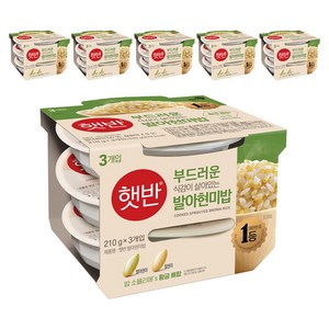 햇반 발아현미밥, 210g, 18개