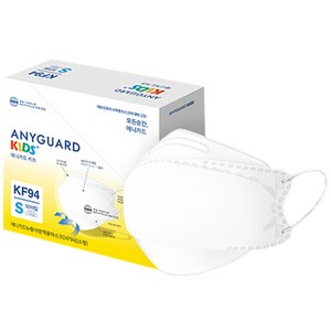애니가드 황사 방역용 마스크 소형 KF94, 50개입, 화이트, 1개