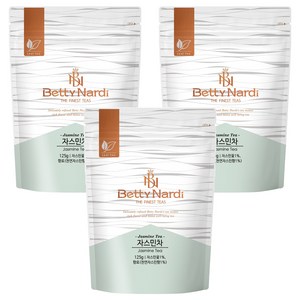 베티나르디 자스민차 리필 지퍼백, 125g, 1개입, 3개