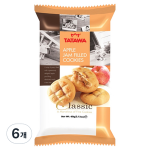 타타와 사과잼 쿠키, 60g, 6개