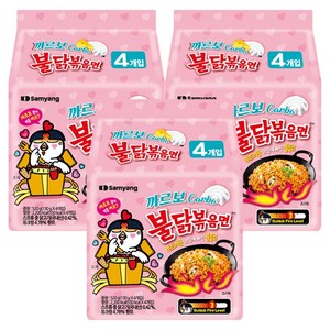 불닭볶음면 까르보 130g, 12개, (4개 X 3봉)