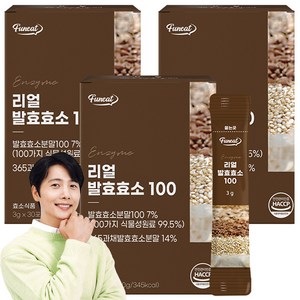 퍼니트 리얼 발효 효소 100 30포, 90g, 3개