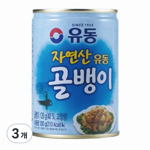 유동 자연산 골뱅이, 300g, 3개