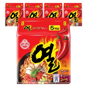 오뚜기 열라면 120g, 25개, (5개입 X 5팩)