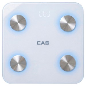 카스 LED 백라이트 스마트 체지방 체중계, 화이트, BFA-S20, 1개
