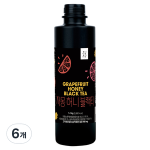 스위트컵 찻잎담다 자몽 허니 블랙티, 1.2kg, 6개