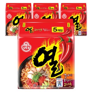 오뚜기 열라면 120g, 20개, (5개입 X 4팩)