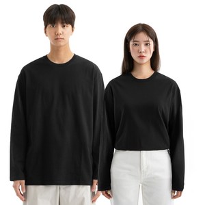 네이븐 남녀공용 20수 루즈핏 긴팔티 NAB8T1