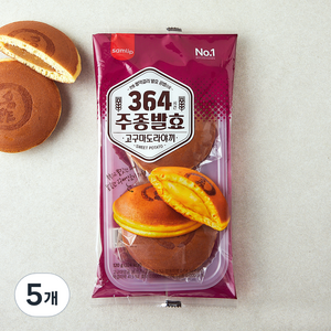 삼립 364시간 주종발효 고구마 도라야끼 2개입, 120g, 5개