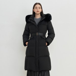 에이비에프지 여성용 폭스퍼 벨티드 롱 구스 다운 AFZ4MD01