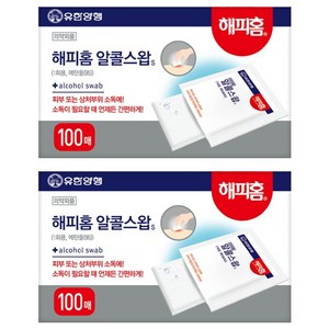 해피홈 알콜 스왑, 100개입, 2개