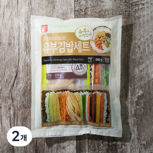 한성기업 프리미엄 유부김밥재료 6종 세트, 640g, 2개