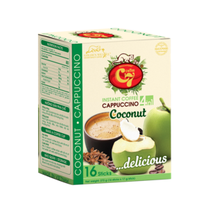 씨세븐 코코넛 카푸치노 인스턴트 커피 믹스, 16개입, 17g, 1개