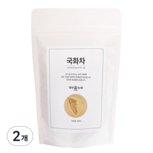 청년농원 저온가공 국화차 삼각티백, 500mg, 50개입, 2개