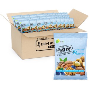투데이넛 너트한줌 프리미엄, 20g, 100개입