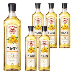 해표 카놀라유, 900ml, 6개