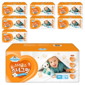 스너글스 스너그핏 팬티형 기저귀 남여공용, 대형(L), 256매