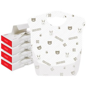 키니비니 일회용 아기방수턱받이 12p, 혼합색상, 12매, 4개