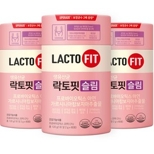 종근당건강 락토핏 슬림 60p, 3개, 120g