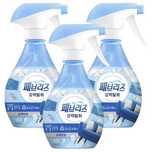 페브리즈 강력탈취 섬유탈취제 상쾌한향 본품, 370ml, 3개