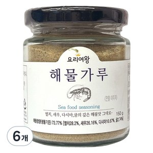 요리여왕 해물가루, 150g, 6개