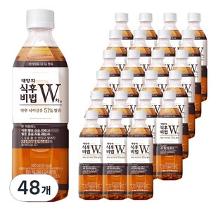 태양의 식후비법 W차, 500ml, 48개