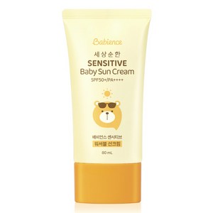 [비건라이프] 베비언스 유아용 센서티브 워셔블 선크림 SPF50+ PA++++