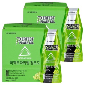 코오롱제약 퍼펙트 파워젤 청포도 12p, 480g, 2개