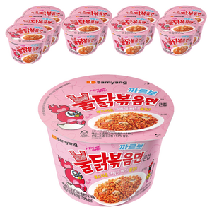 불닭볶음면 까르보 큰컵 105g, 10개