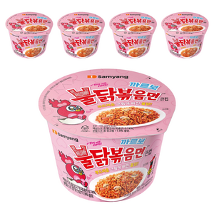 불닭볶음면 까르보 큰컵 105g, 5개