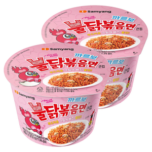 불닭볶음면 까르보 큰컵 105g, 2개