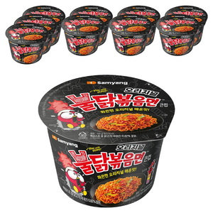 불닭볶음면 큰컵 105g, 10개