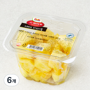 스위티오 후레쉬컷 파인애플, 400g, 6개