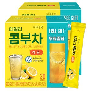 다농원 데일리 콤부차 레몬 + 전용보틀 세트