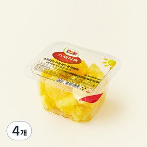스위티오 후레쉬컷 파인애플, 400g, 4개