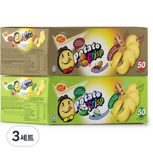 윈윈푸드 포테이토 크리스프 스낵 바베큐맛 50p + 사워크림맛 50p, 2kg, 3세트