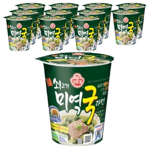 오뚜기 쇠고기미역국라면 컵 60g, 12개