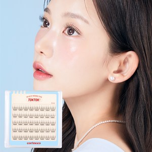 코링코 톡톡하라 노글루 속눈썹 퓨어 9mm, 블랙, 1개