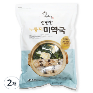 안옥남 누룽지 미역국, 410g, 2개