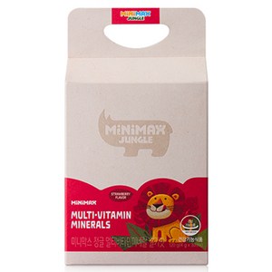 미니막스 정글 멀티비타민 미네랄 딸기맛 120g, 30정, 1개